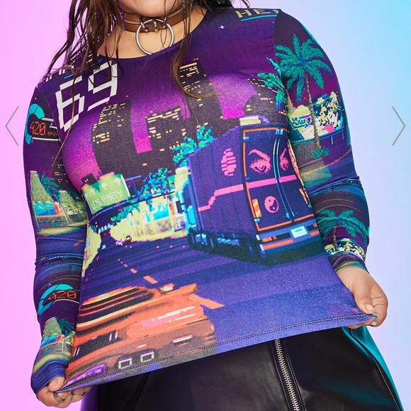 Fierce Midnight Rider Graphic Tee - Dolls Kill - Picture 2 of 3